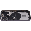 Back Housing W/ Small Pre-Installed Compatible For iPhone 14 Pro (US Version) (Aftermarket Plus) (Space Black)