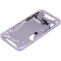 Mid-Frame Housing With Power And Volume Button Compatible For iPhone 14 (International Version) (Aftermarket Plus) (Purple)