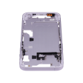 Mid-Frame Housing With Power And Volume Button Compatible For iPhone 14 (International Version) (Aftermarket Plus) (Purple)