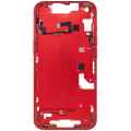 Mid-Frame Housing With Power And Volume Button Compatible For iPhone 14 (International Version) (Aftermarket Plus) (Red)