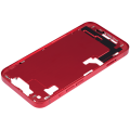 Mid-Frame Housing With Power And Volume Button Compatible For iPhone 14 (International Version) (Aftermarket Plus) (Red)