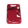 Mid-Frame Housing With Power And Volume Button Compatible For iPhone 14 (International Version) (Aftermarket Plus) (Red)