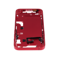 Mid-Frame Housing With Power And Volume Button Compatible For iPhone 14 (International Version) (Aftermarket Plus) (Red)