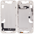 Mid-Frame Housing With Power And Volume Button Compatible For iPhone 14 (International Version) (Aftermarket Plus) (Starlight)