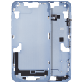 Mid-Frame Housing With Power And Volume Button Compatible For iPhone 14 Plus (International Version) (Aftermarket Plus) (Blue)