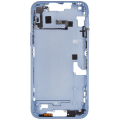 Mid-Frame Housing With Power And Volume Button Compatible For iPhone 14 Plus (International Version) (Aftermarket Plus) (Blue)