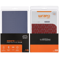 Wrapd Protective Film - Skin - Carbon Fiber Pattern (Blue) (Medium) (10 Pack)