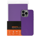 Wrapd Protective Film - Skin - Carbon Fiber Pattern (Purple) (Medium) (10 Pack)