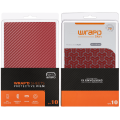 Wrapd Protective Film - Skin - Carbon Fiber Pattern (Red) (120MM*190MM) (10 Pack)
