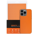 Wrapd Protective Film - Skin - Carbon Fiber Pattern (Orange) (Medium) (10 Pack)