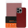 Wrapd Protective Film - Skin - Crocodile Pattern (Red) (Medium) (10 Pack)