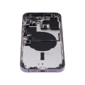 Back Housing W/ Small Pre-Installed Compatible For iPhone 14 Pro Max (International Version) (No Logo) (Aftermarket Plus) (Deep Purple)