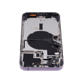 Back Housing W/ Small Pre-Installed Compatible For iPhone 14 Pro Max (International Version) (No Logo) (Aftermarket Plus) (Deep Purple)