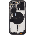 Back Housing W/ Small Pre-Installed Compatible For iPhone 14 Pro (International Version) (No Logo) (Aftermarket Plus) (Space Black)