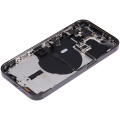 Back Housing W/ Small Pre-Installed Compatible For iPhone 14 Pro (International Version) (No Logo) (Aftermarket Plus) (Space Black)