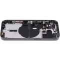 Back Housing W/ Small Pre-Installed Compatible For iPhone 14 Pro (International Version) (No Logo) (Aftermarket Plus) (Space Black)