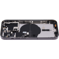 Back Housing W/ Small Pre-Installed Compatible For iPhone 14 Pro (International Version) (No Logo) (Aftermarket Plus) (Space Black)
