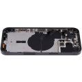 Back Housing W/ Small Pre-Installed Compatible For iPhone 14 Pro Max (US Version) (No Logo) (Aftermarket Plus) (Space Black)