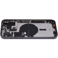 Back Housing W/ Small Pre-Installed Compatible For iPhone 14 Pro Max (US Version) (No Logo) (Aftermarket Plus) (Space Black)