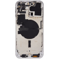 Back Housing W/ Small Pre-Installed Compatible For iPhone 14 Pro Max (U.S Version) (No Logo) (Aftermarket Plus) (Silver)