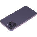 Back Housing W/ Small Pre-Installed Compatible For iPhone 14 Pro Max (U.S Version) (Aftermarket Plus) (Deep Purple)