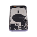 Back Housing W/ Small Pre-Installed Compatible For iPhone 14 Pro Max (U.S Version) (Aftermarket Plus) (Deep Purple)