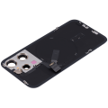 Back Glass With Steel Plate With Wireless NFC Charging MagSafe Magnet & Flashlight Flex Compatible For iPhone 15 Pro (Used OEM Pull: Grade A) (White Titanium)