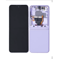 Inner OLED Assembly With Frame Compatible For Samsung Galaxy Z Flip 3 5G (US & International) (Used OEM Pull: Grade A) (Lavender)