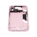 Mid-Frame Housing With Power And Volume Button Compatible For iPhone 15 (US Version) (Used OEM Pull: Grade A) (Pink)