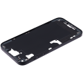 Mid-Frame Housing With Power And Volume Button Compatible For iPhone 15 Plus (US Version) (Used OEM Pull: Grade A) (Black)