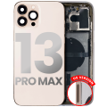 Back Housing W/ Small Components Pre-Installed Compatible For iPhone 13 Pro Max (US Version) (Used OEM Pull: Grade A) (Gold)
