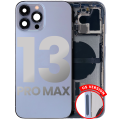 Back Housing W/ Small Components Pre-Installed Compatible For iPhone 13 Pro Max (US Version) (Used OEM Pull: Grade A) (Sierra Blue)