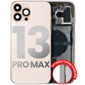 Back Housing W/ Small Components Pre-Installed Compatible For iPhone 13 Pro Max (International Version) (Used OEM Pull: Grade B) (Gold)