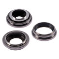 Back Camera Lens With Bracket & Bezel Compatible For iPhone 15 Pro (3 Piece Set) (Premium) (Natural Titanium)