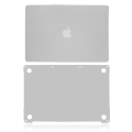 2in1 (Top and Bottom) Skin Compatible For MacBookPro 13" (A2251 / Mid 2020) (Silver)