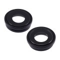 Back Camera Lens With Bracket & Bezel Compatible For iPhone 15 / 15 Plus (2 Piece Set) (Premium) (Black)
