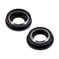 Back Camera Lens With Bracket & Bezel Compatible For iPhone 15 / 15 Plus (2 Piece Set) (Premium) (Black)