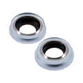 Back Camera Lens With Bracket & Bezel Compatible For iPhone 15 / 15 Plus (2 Piece Set) (Premium) (Blue)