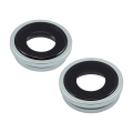Back Camera Lens With Bracket & Bezel Compatible For iPhone 15 / 15 Plus (2 Piece Set) (Premium) (Green)