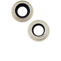 Back Camera Lens With Bracket & Bezel Compatible For iPhone 15 / 15 Plus (2 Piece Set) (Premium) (Yellow)