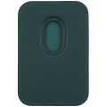 Mount Wallet Omni Potent Magnetic,Leather,MagSafe Compatible Dark Green 01 
