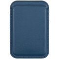 Mount Wallet Omni Potent Magnetic,Leather,MagSafe Compatible Navy Blue 01 