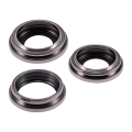 Back Camera Lens With Bracket & Bezel Compatible For iPhone 15 Pro Max (3 Piece Set) (Premium) (Natural Titanium)
