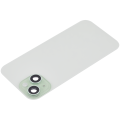 Back Glass With Steel Plate With Wireless NFC Charging MagSafe Magnet & Flashlight Flex Compatible For iPhone 15 (No Logo) (Green)