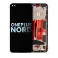 OLED Assembly With Frame Compatible For OnePlus Nord (Genuine OEM) (Gray Onyx)