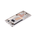 OLED Assembly With Frame Compatible For Samsung Galaxy S23 Ultra 5G (US & International) (Used OEM Pull: Grade B/C) (Cream)