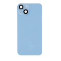 Back Glass With Steel Plate With Wireless NFC Charging MagSafe Magnet Compatible For iPhone 14 (Used OEM Pull: Grade A) (Blue) 