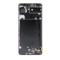 OLED Assembly With Frame Compatible For Samsung Galaxy A71 5G (A716V / 2020) (Verizon 5G UW Frame Only) (Service Pack) (Prism Cube Black)