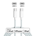 USB-C to C Braided Cable For iPhone / iPad (1 m / 3 ft) (OEM Grade New) (Bulk Packaging) (10 Pack)