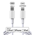 USB-C to Lightning Cable For iPhone / iPad (1 m / 3 ft) (OEM Grade A) (Bulk Packaging) (10 Pack)